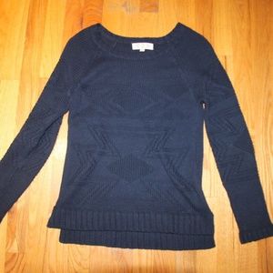 Pink Rose Blue Sweater